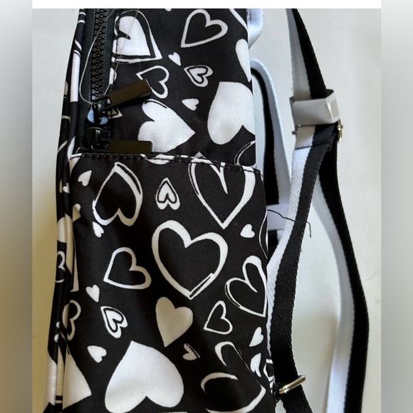 Brighton Black and White Heart Backpack New without tags. cute! Retails $150! - Picture 10 of 12